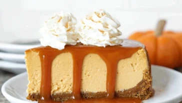 No Bake Pumpkin Cheesecake