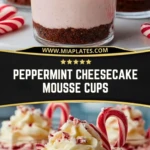 Peppermint Cheesecake Mousse Cups (2)