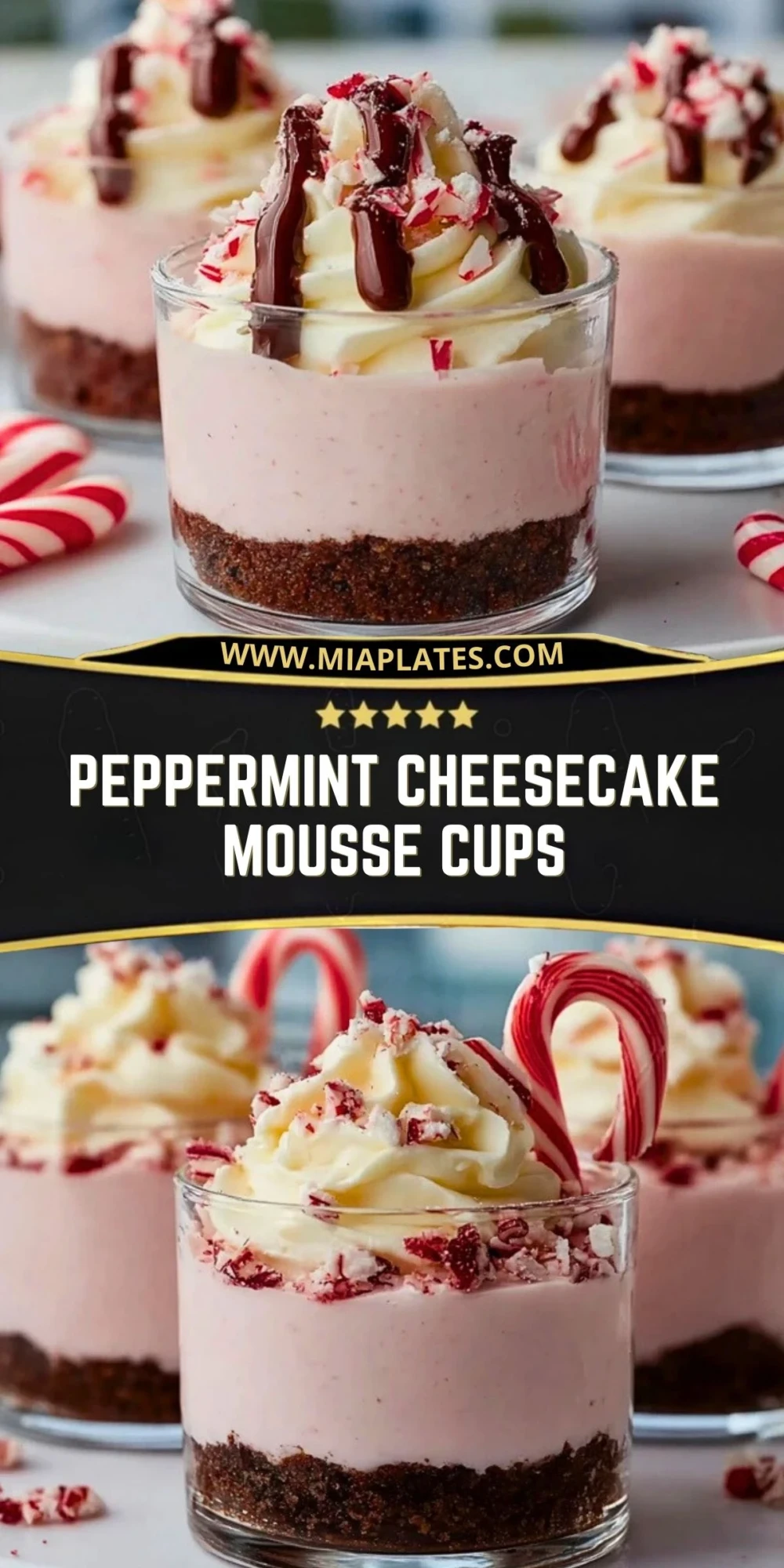 Peppermint Cheesecake Mousse Cups (2)