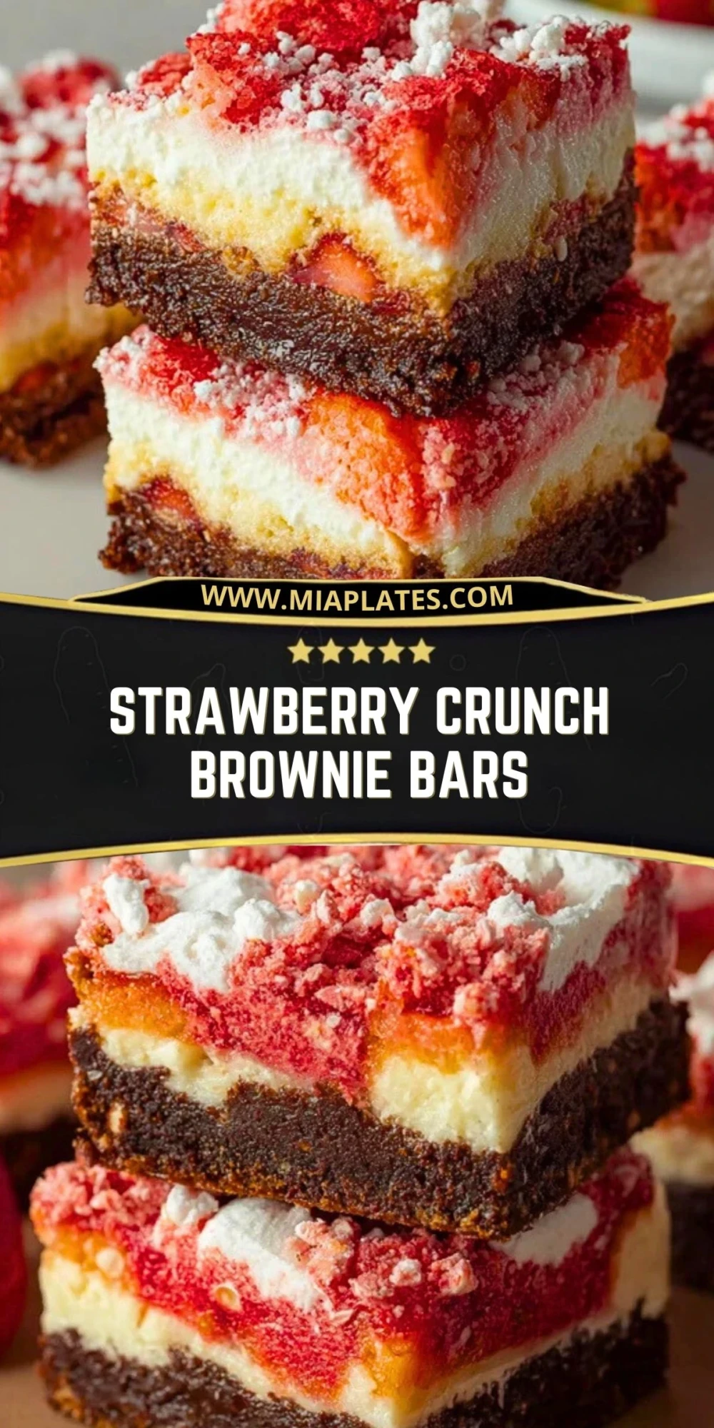 Strawberry Crunch Brownie Bars (2)