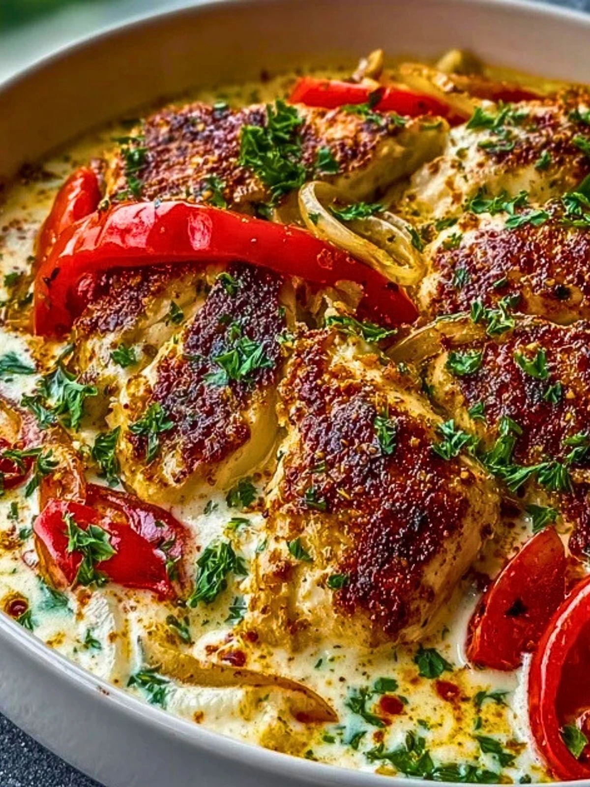 Turkish Chicken with Creamy White Sauce (1)