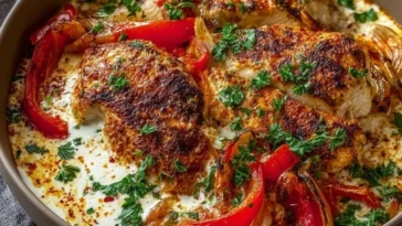Turkish Chicken with Creamy White Sauce