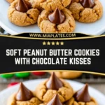 Soft Peanut Butter Cookies With Chocolate Kisses (2)