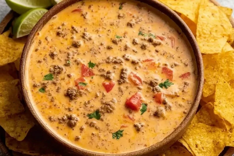 Mouthwatering Crockpot Rotel Dip With Ground Beef