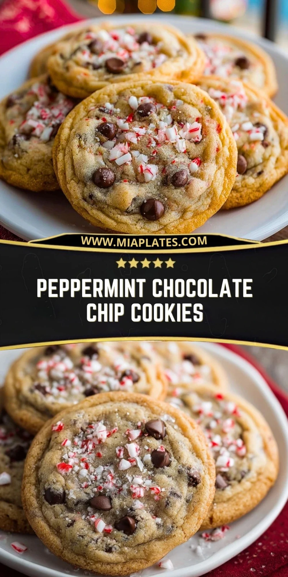 Peppermint Chocolate Chip Cookies (2)