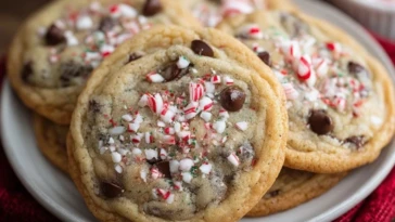 Peppermint Chocolate Chip Cookies