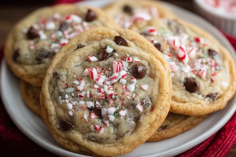 Peppermint Chocolate Chip Cookies