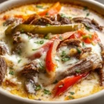 Philly Cheesesteak Soup