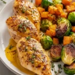 Sheet Pan Honey Dijon Chicken with Veggies