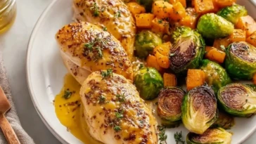 Sheet Pan Honey Dijon Chicken with Veggies