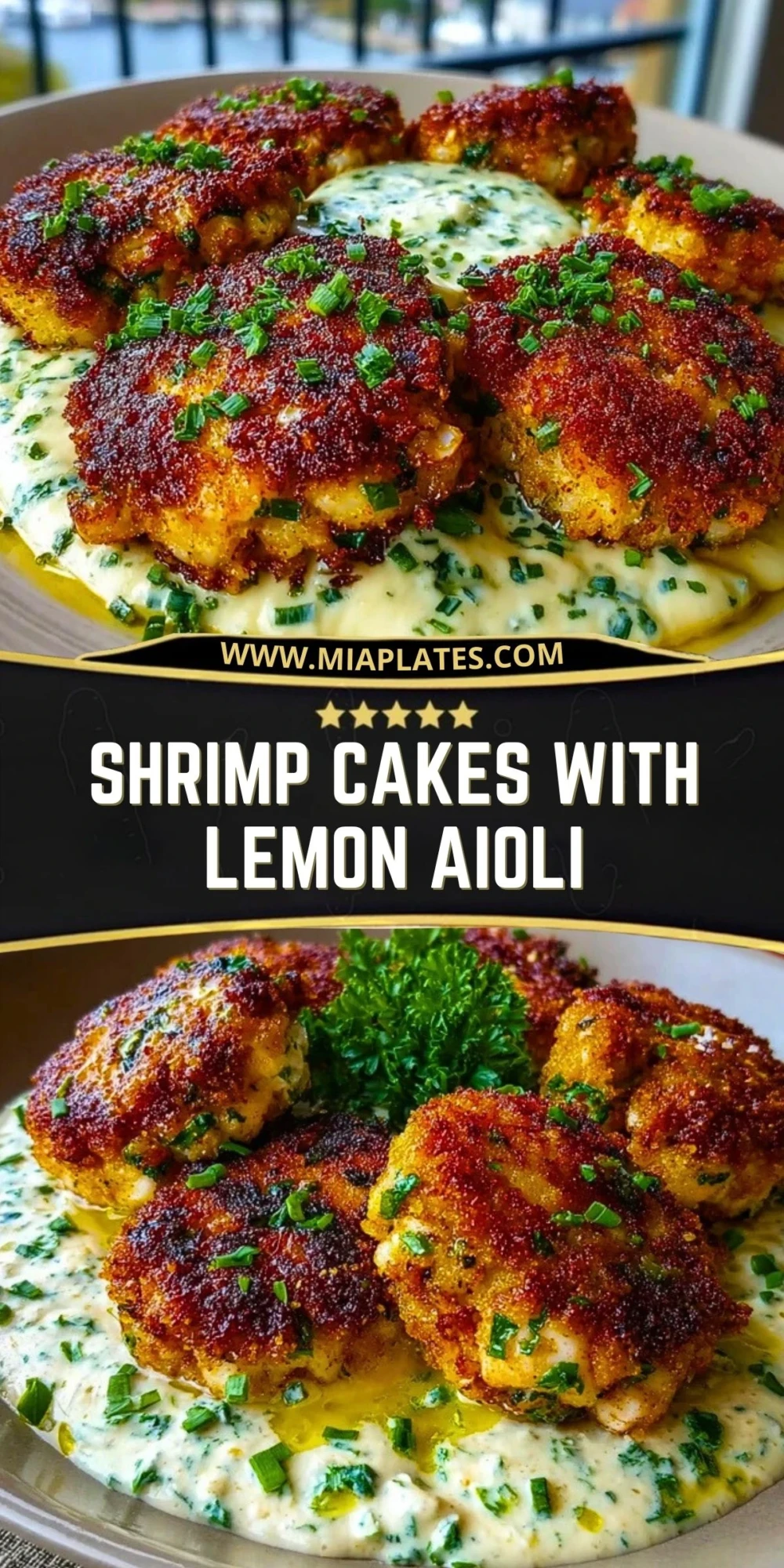 Shrimp Cakes with Lemon Aioli (2)