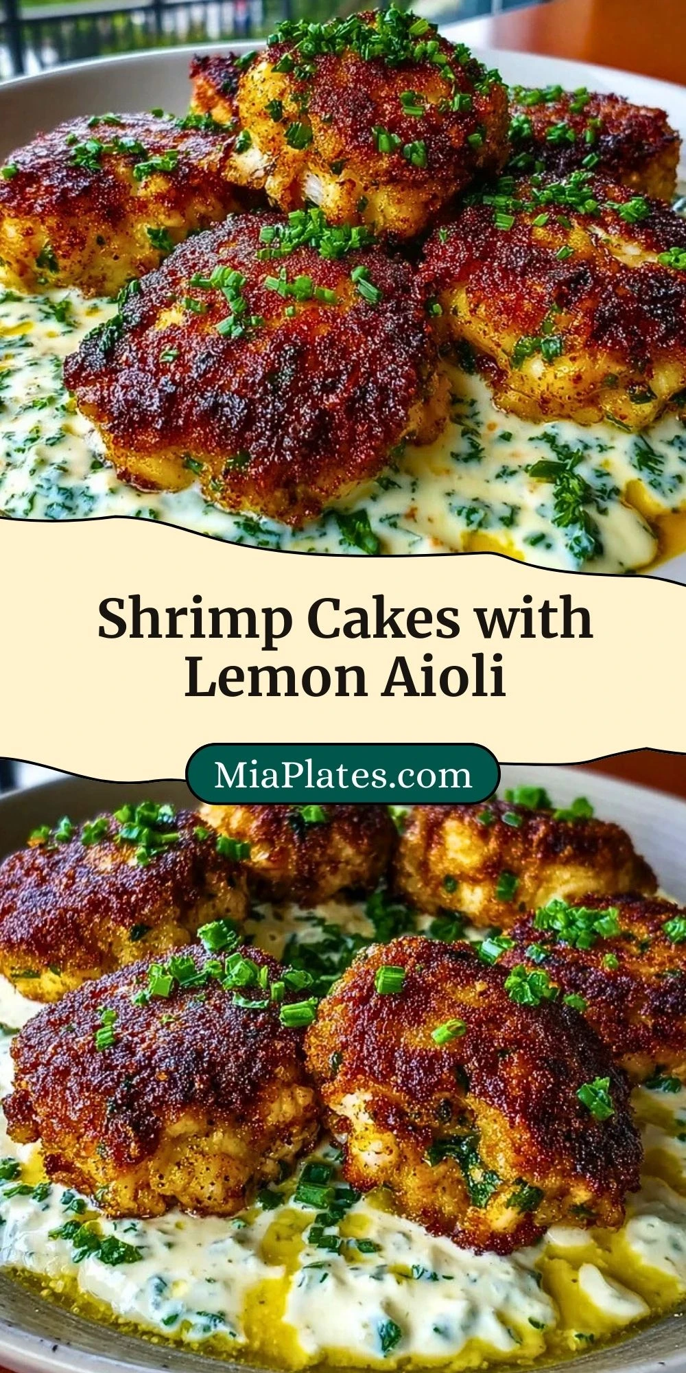 Shrimp Cakes with Lemon Aioli (3)