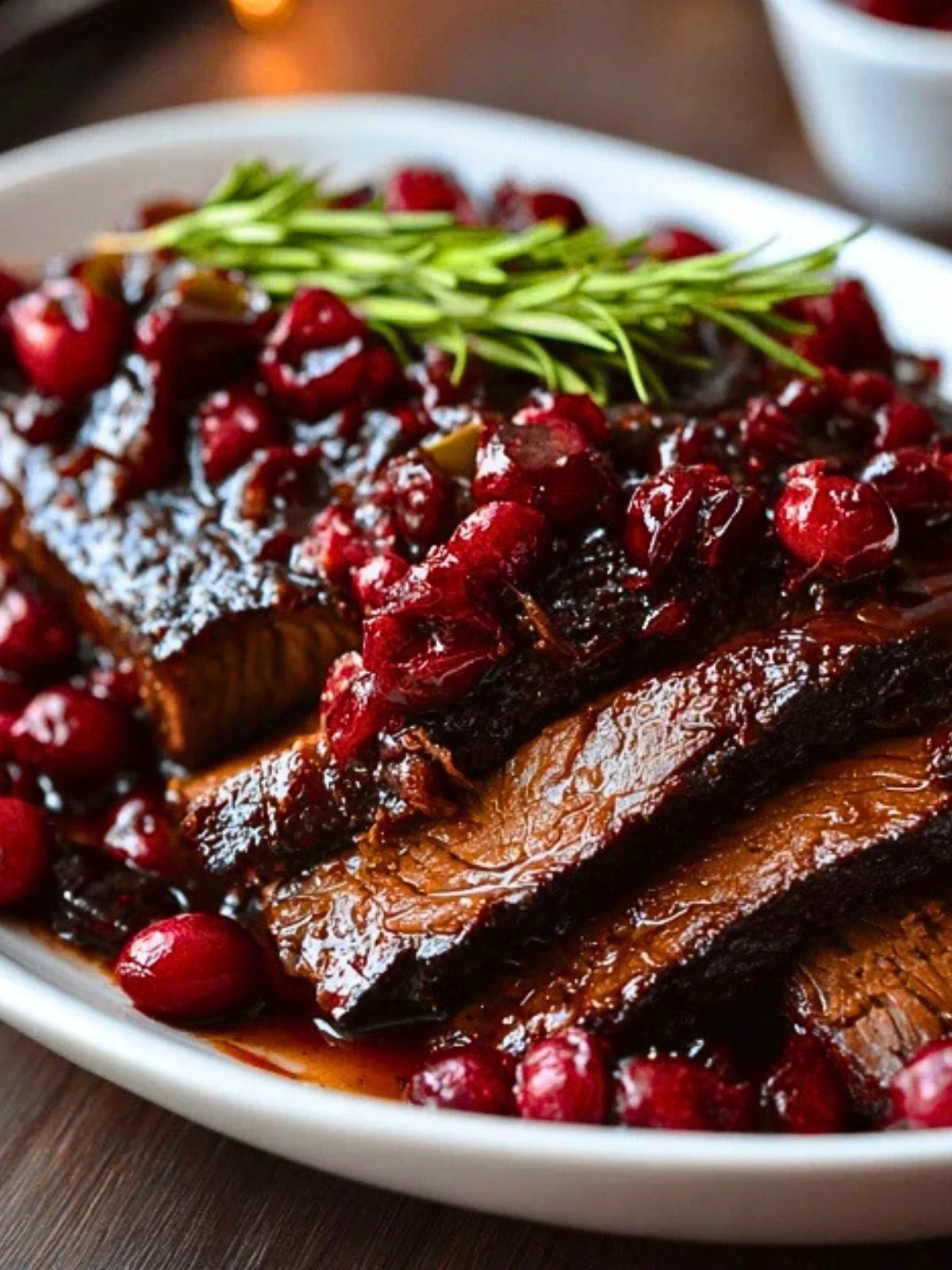 Slow Cooker Cranberry Glazed Brisket (1)