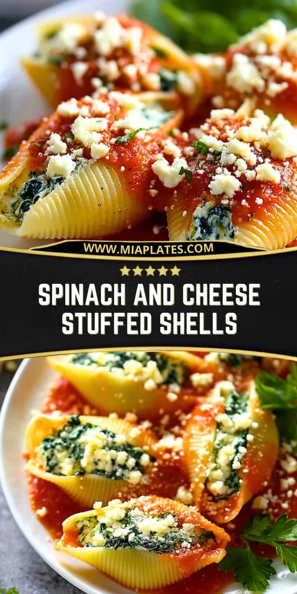 Spinach and Cheese Stuffed Shells (2)