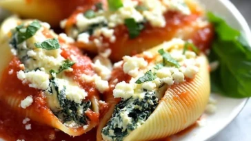 Spinach and Cheese Stuffed Shells