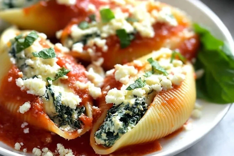 Spinach and Cheese Stuffed Shells