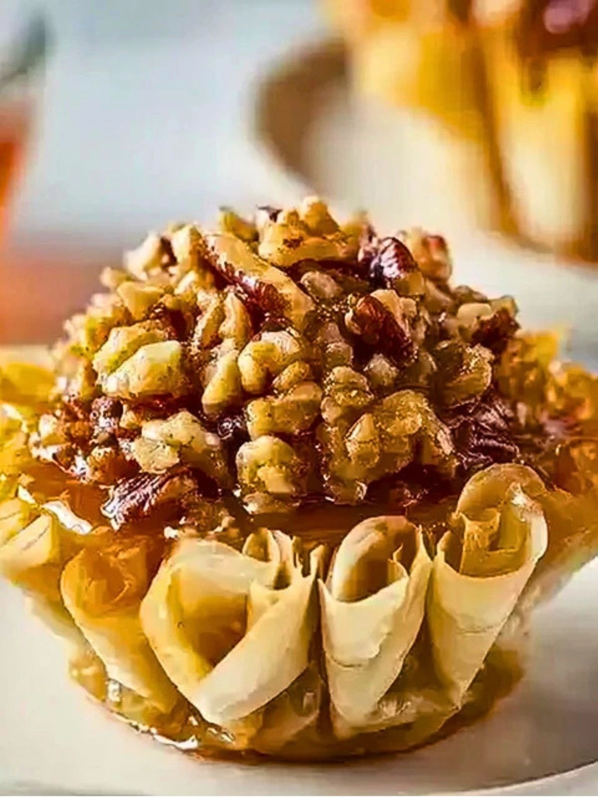 Sweet & Crunchy Pecan Caramel Baklava Cups (1)