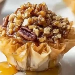 Sweet & Crunchy Pecan Caramel Baklava Cups