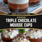 Triple Chocolate Mousse Cups (2)