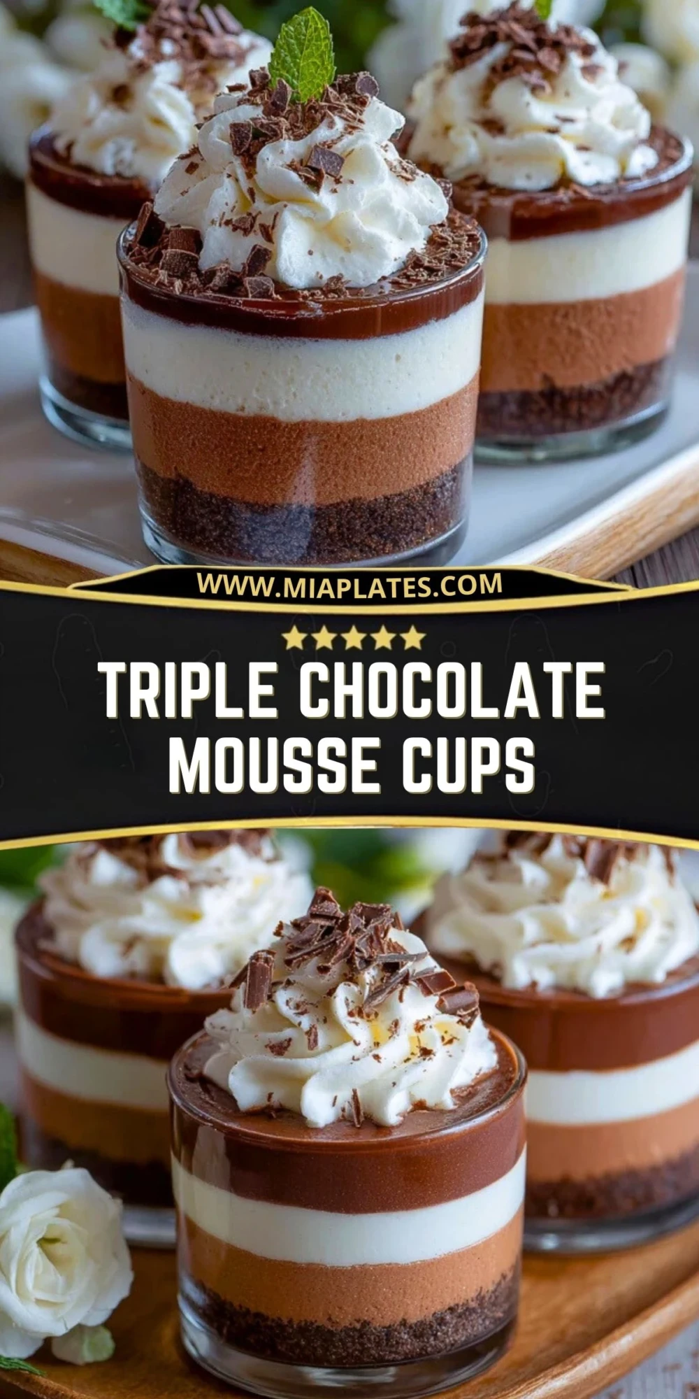 Triple Chocolate Mousse Cups (2)