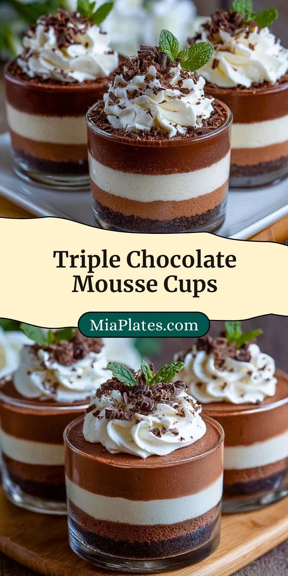 Triple Chocolate Mousse Cups (3)