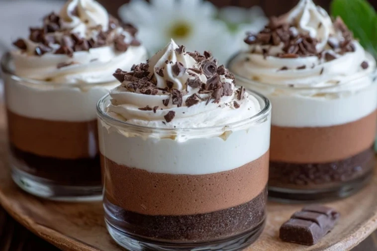 Triple Chocolate Mousse Cups