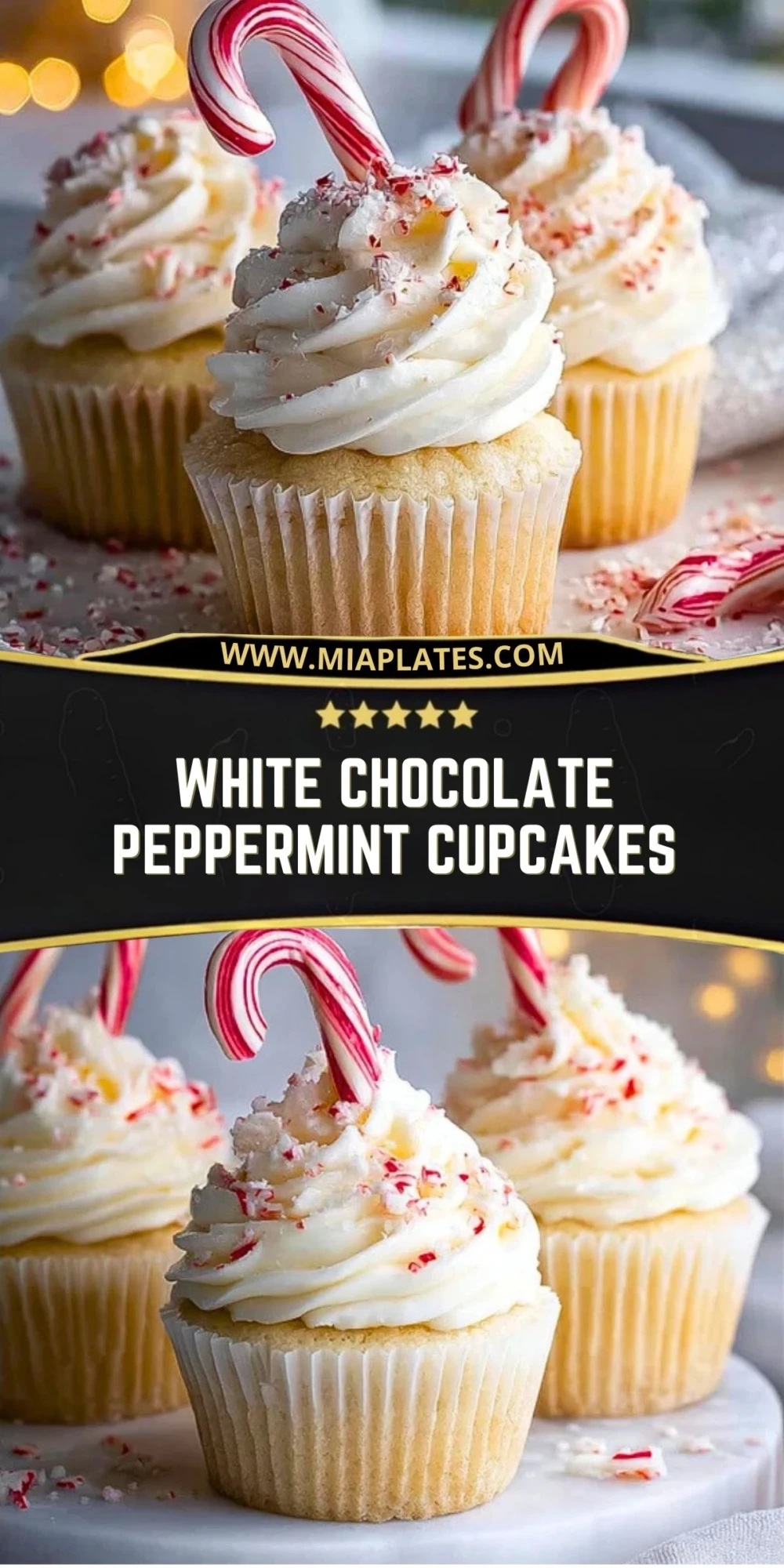 White Chocolate Peppermint Cupcakes (2)