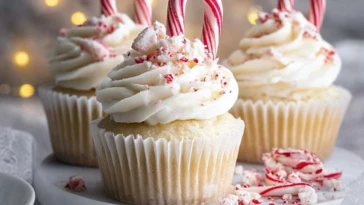 White Chocolate Peppermint Cupcakes