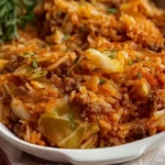 Budget Ground Beef And Cabbage Casserole