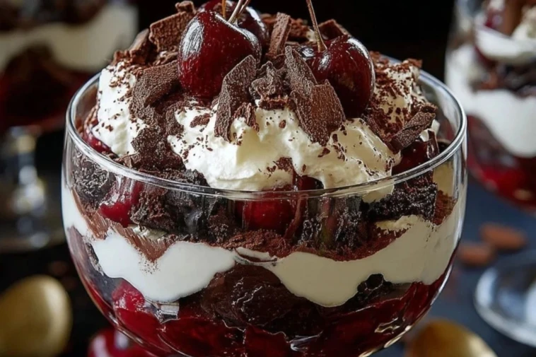 Best Layered Black Forest Trifle