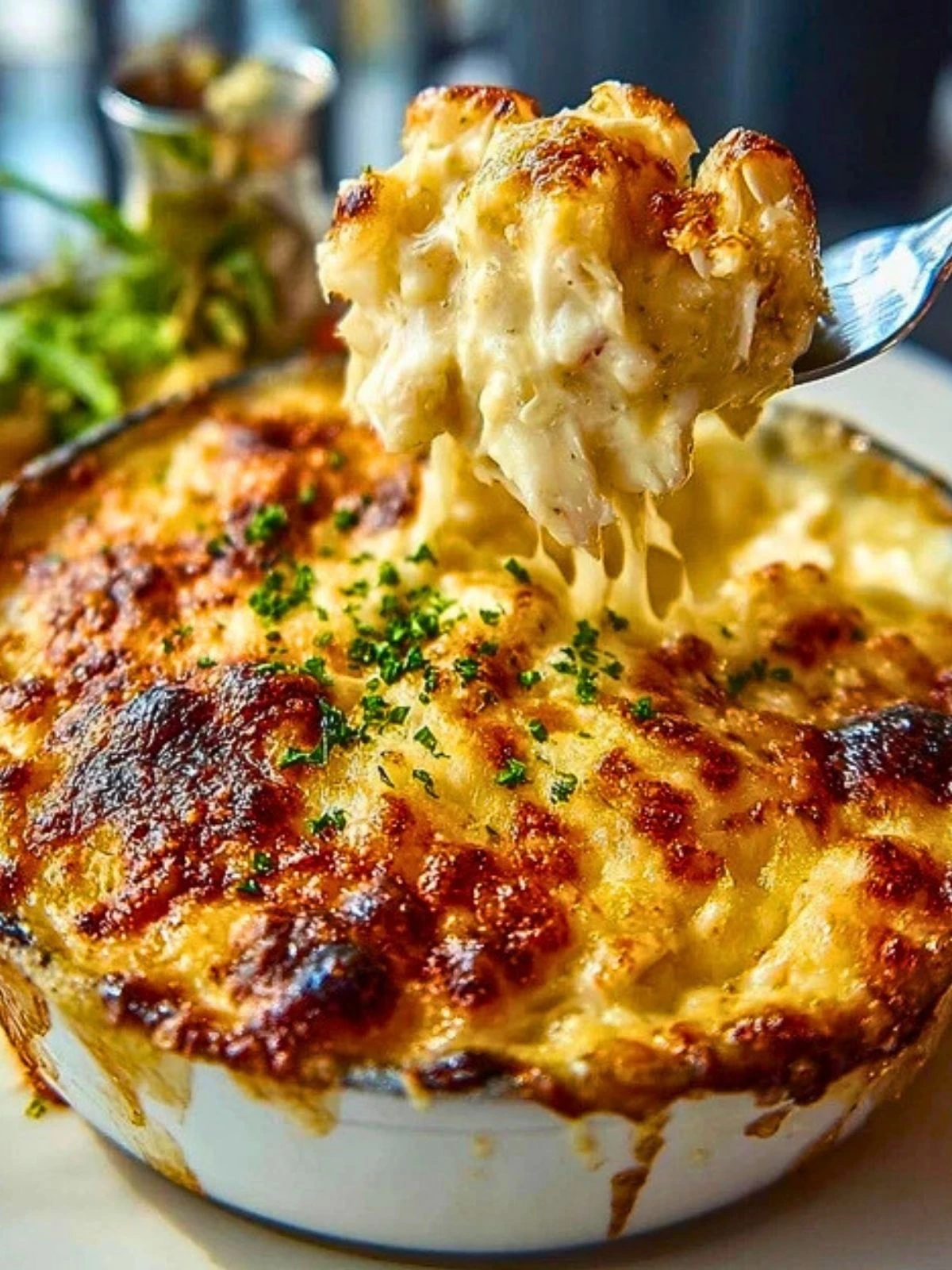Cheesy Jumbo Lump Crab Au Gratin (1)