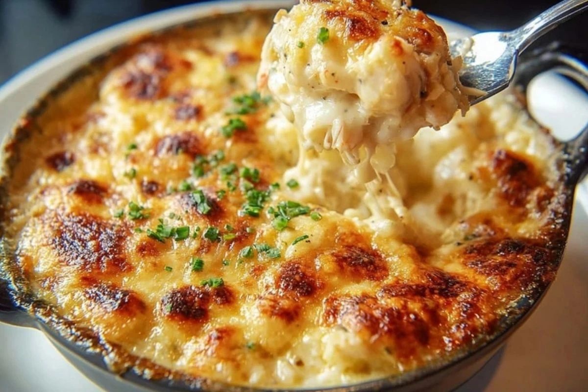 Cheesy Jumbo Lump Crab Au Gratin