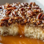 Butter Pecan Praline Poke Cake