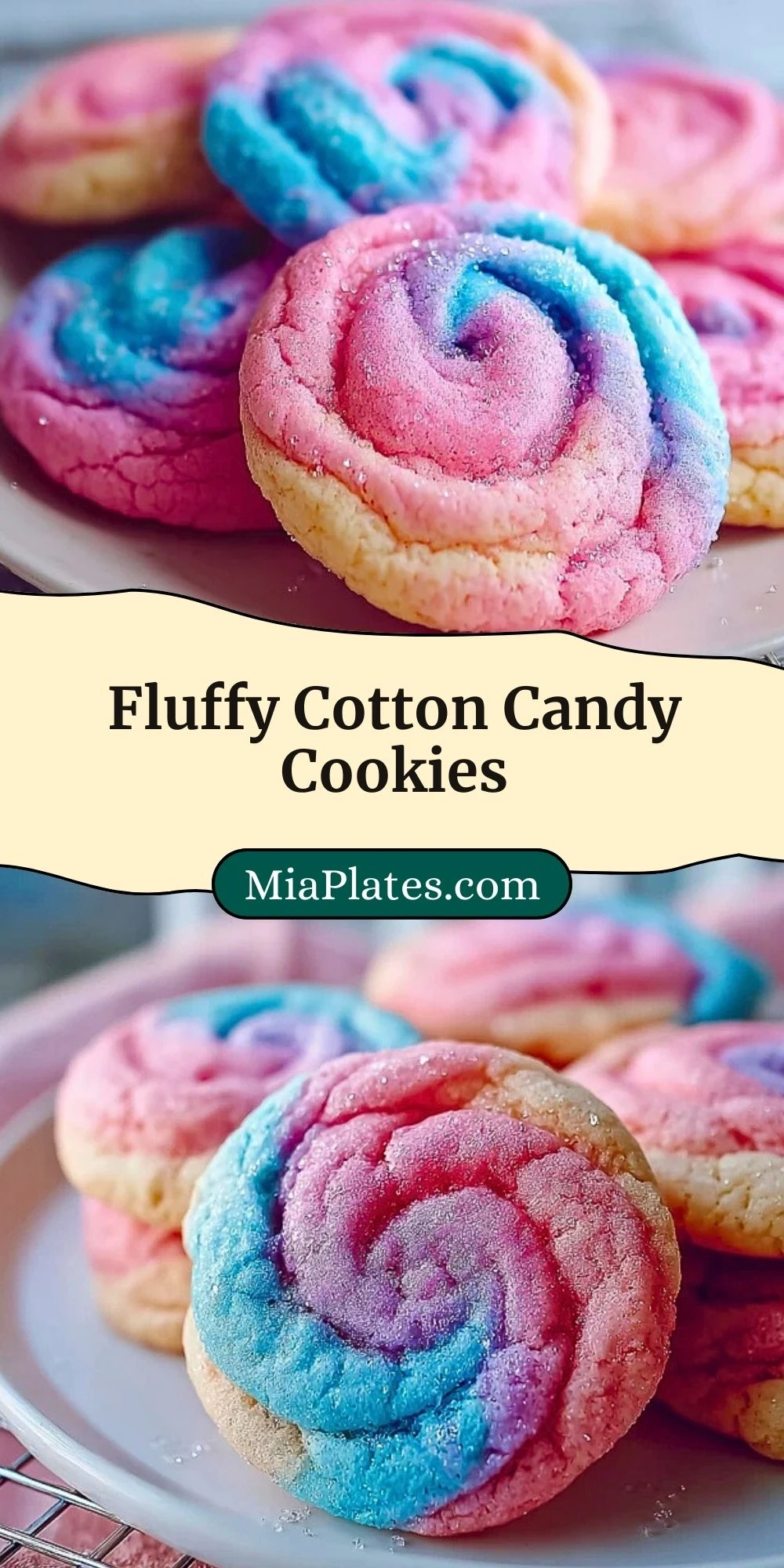 Fluffy Cotton Candy Cookies (3)