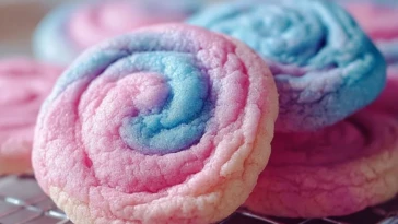 Fluffy Cotton Candy Cookies