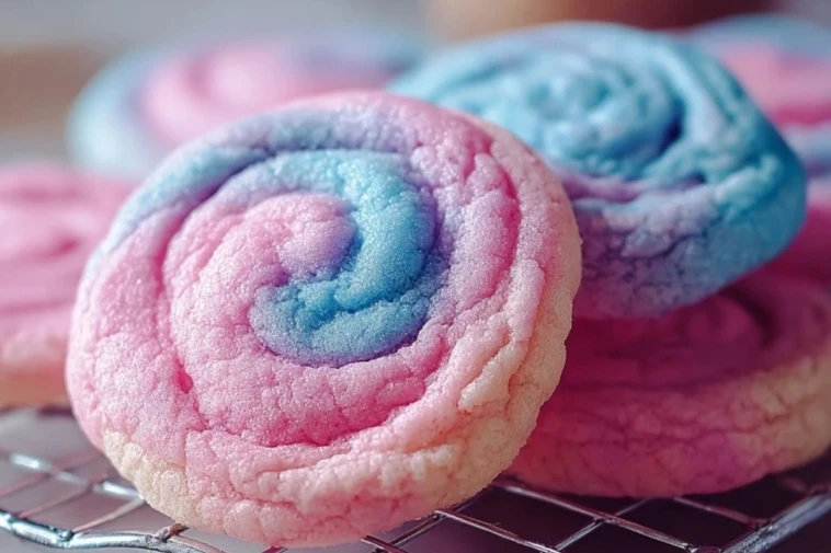Fluffy Cotton Candy Cookies