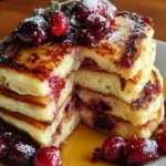 Cranberry Orange Ricotta Pancakes