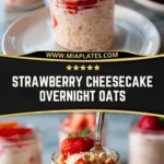 Strawberry Cheesecake Overnight Oats (2)