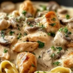 Creamy Chicken Stroganoff