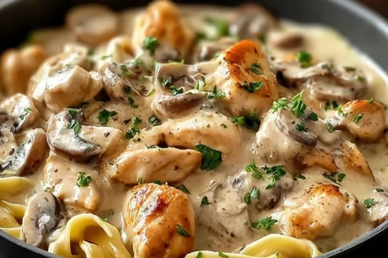 Creamy Chicken Stroganoff
