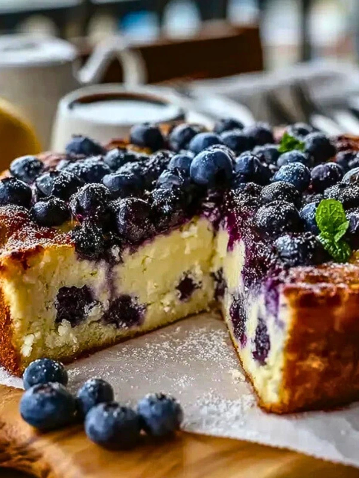 High-Protein Lemon Blueberry Breakfast Bake with Cottage Cheese (1)