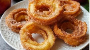 Air Fryer Cinnamon Apple Rings