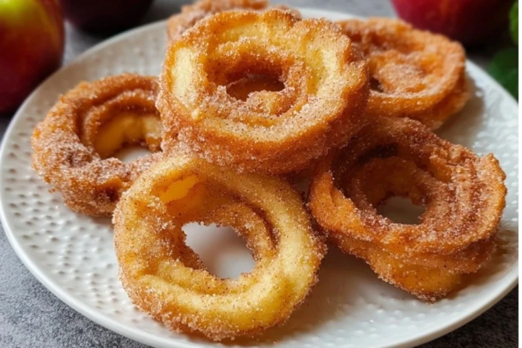 Air Fryer Cinnamon Apple Rings