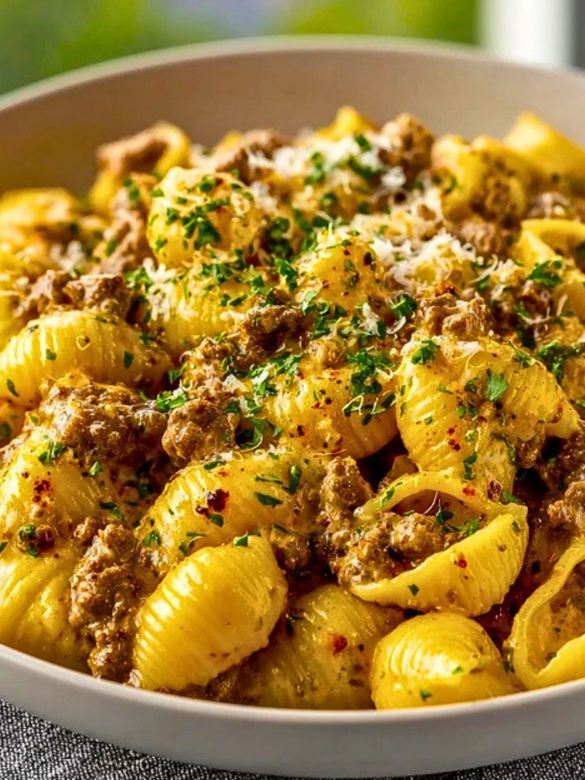 Creamy One-Pot Beef & Shells (1)