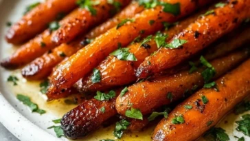 Roasted Brown Sugar Carrots with Herbs