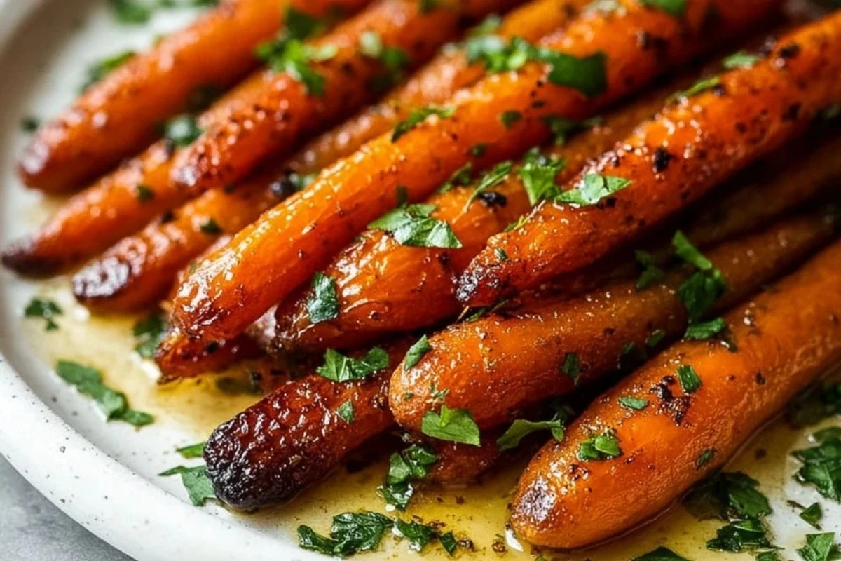 Roasted Brown Sugar Carrots with Herbs