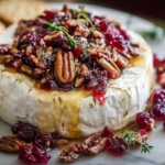 Easy Cranberry Pecan Baked Brie