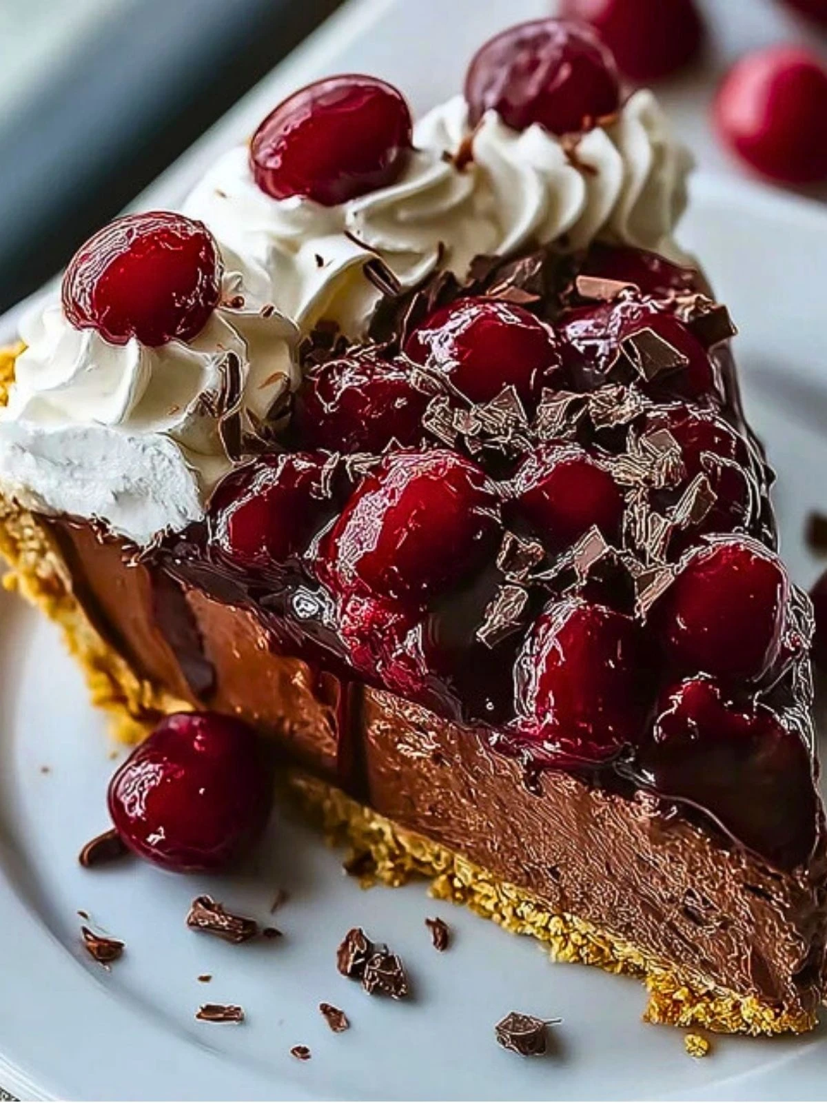 No-Bake Chocolate Cherry Pie (1)