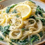 Quick 10-Minute Lemon Ricotta Pasta with Spinach
