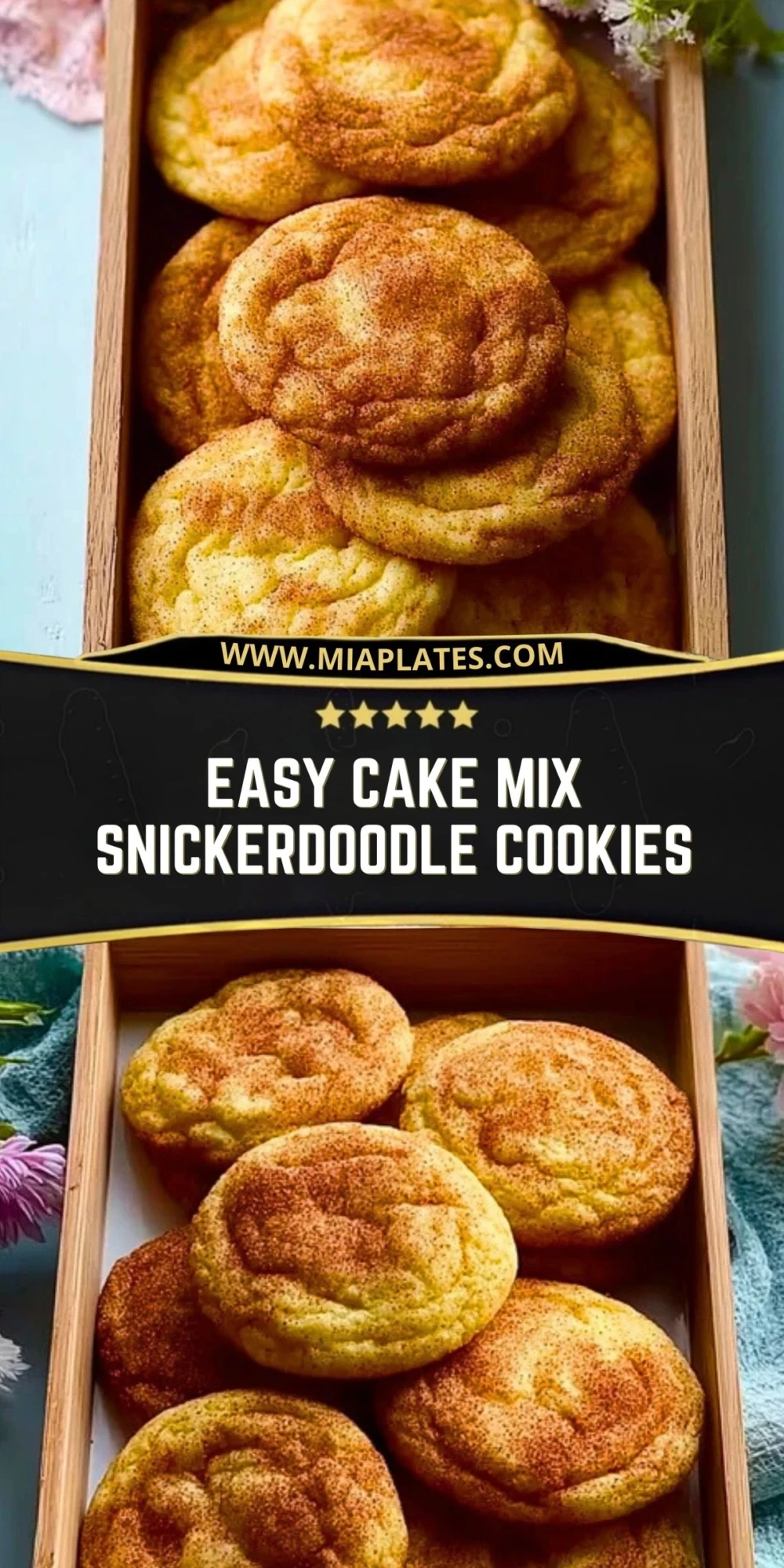 Easy Cake Mix Snickerdoodle Cookies (2)
